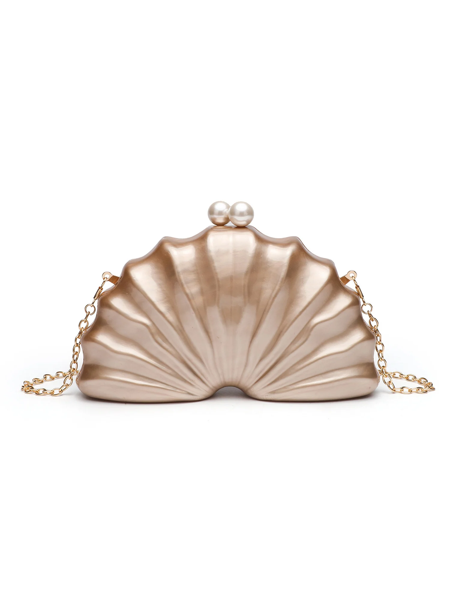 Asymmetrical Shell Acrylic Crossbody Bag - Image 7