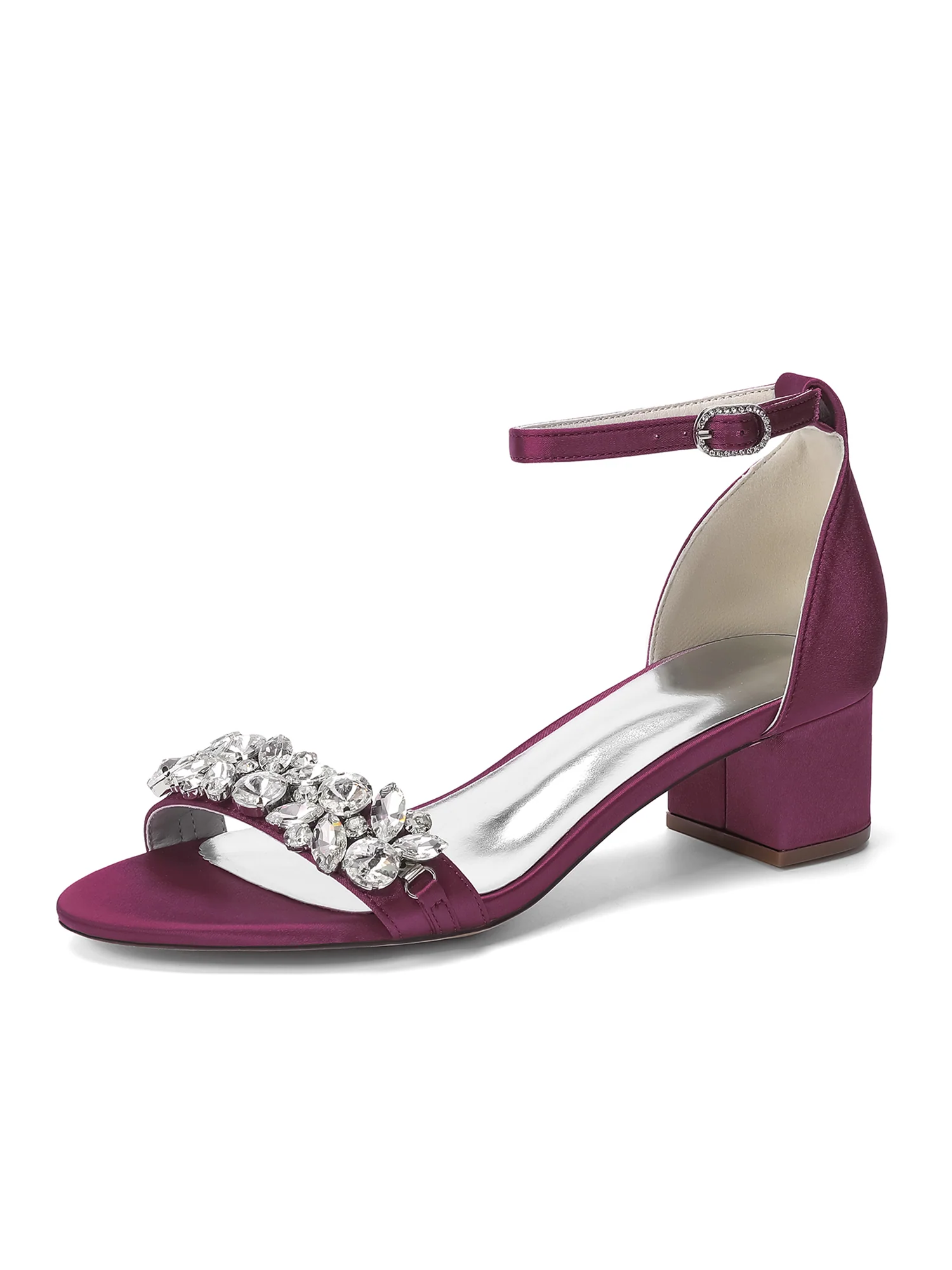 Crystal Floral Vine Stiletto Sandals - Image 2