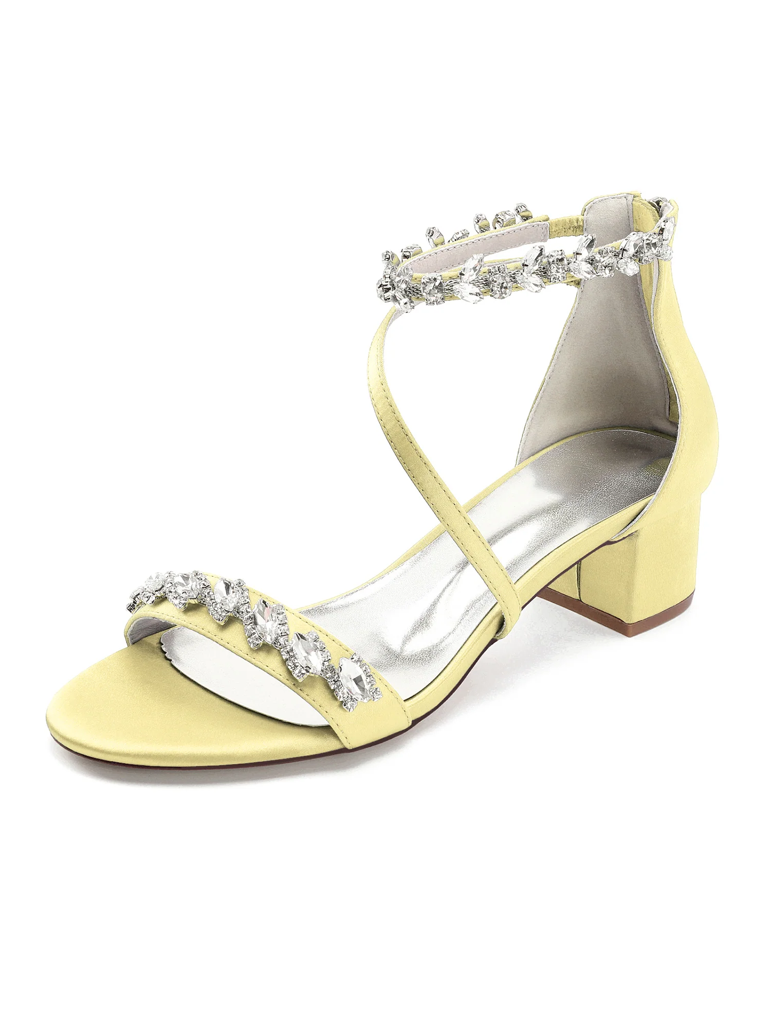 Shimmering Crystal Vine Block Heels - Image 4