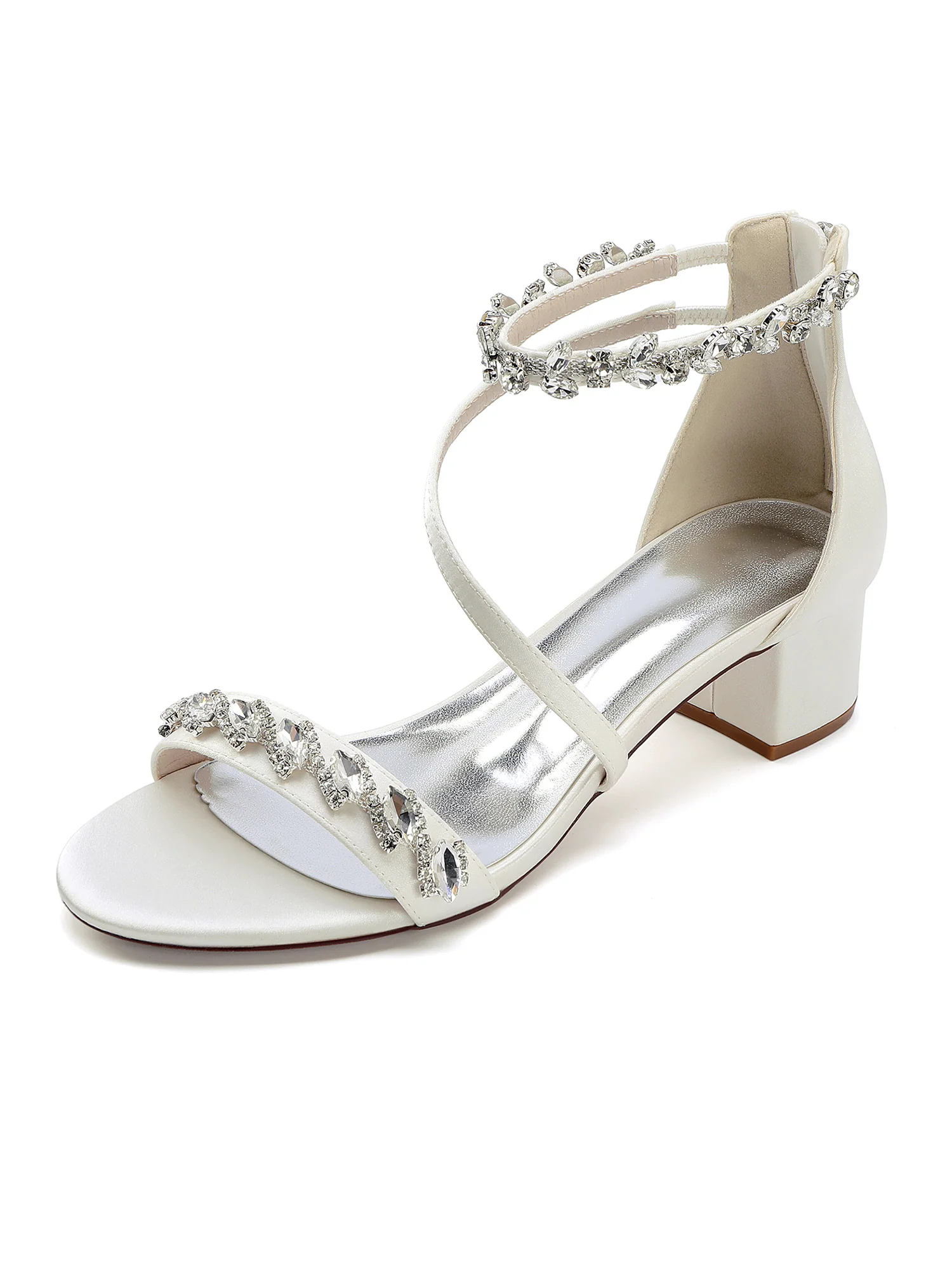 Shimmering Crystal Vine Block Heels - Image 9