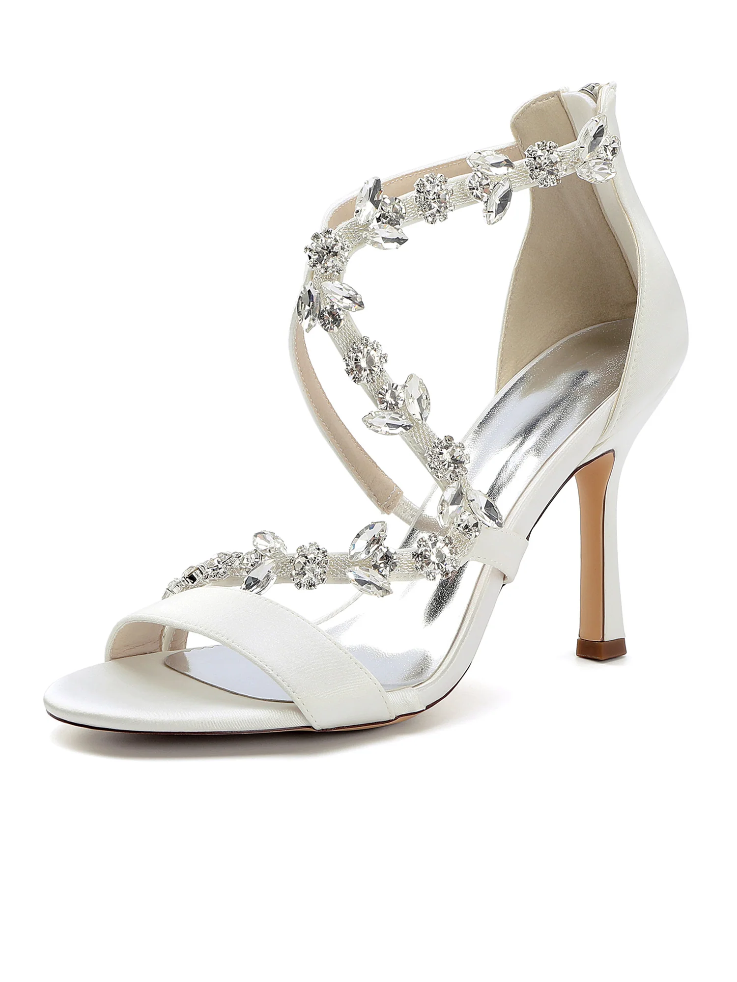 Radiant Crystal Vine Stiletto Sandals - Image 9