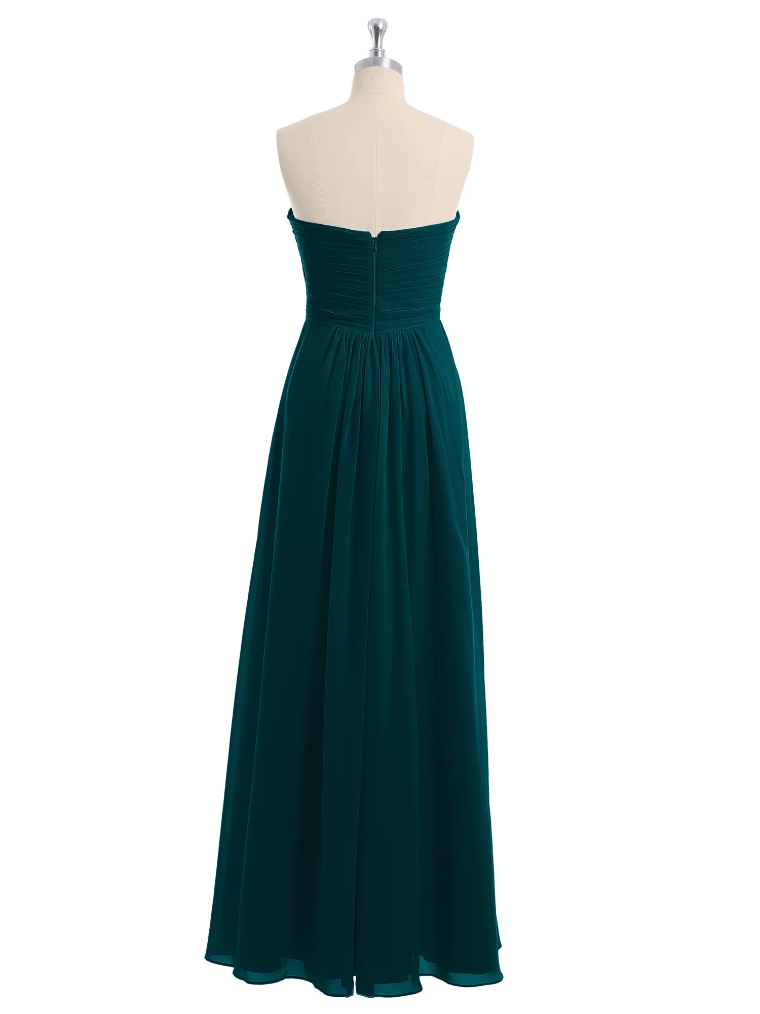 Strapless Empire Chiffon Dresses with Sweetheart Pine - Image 5