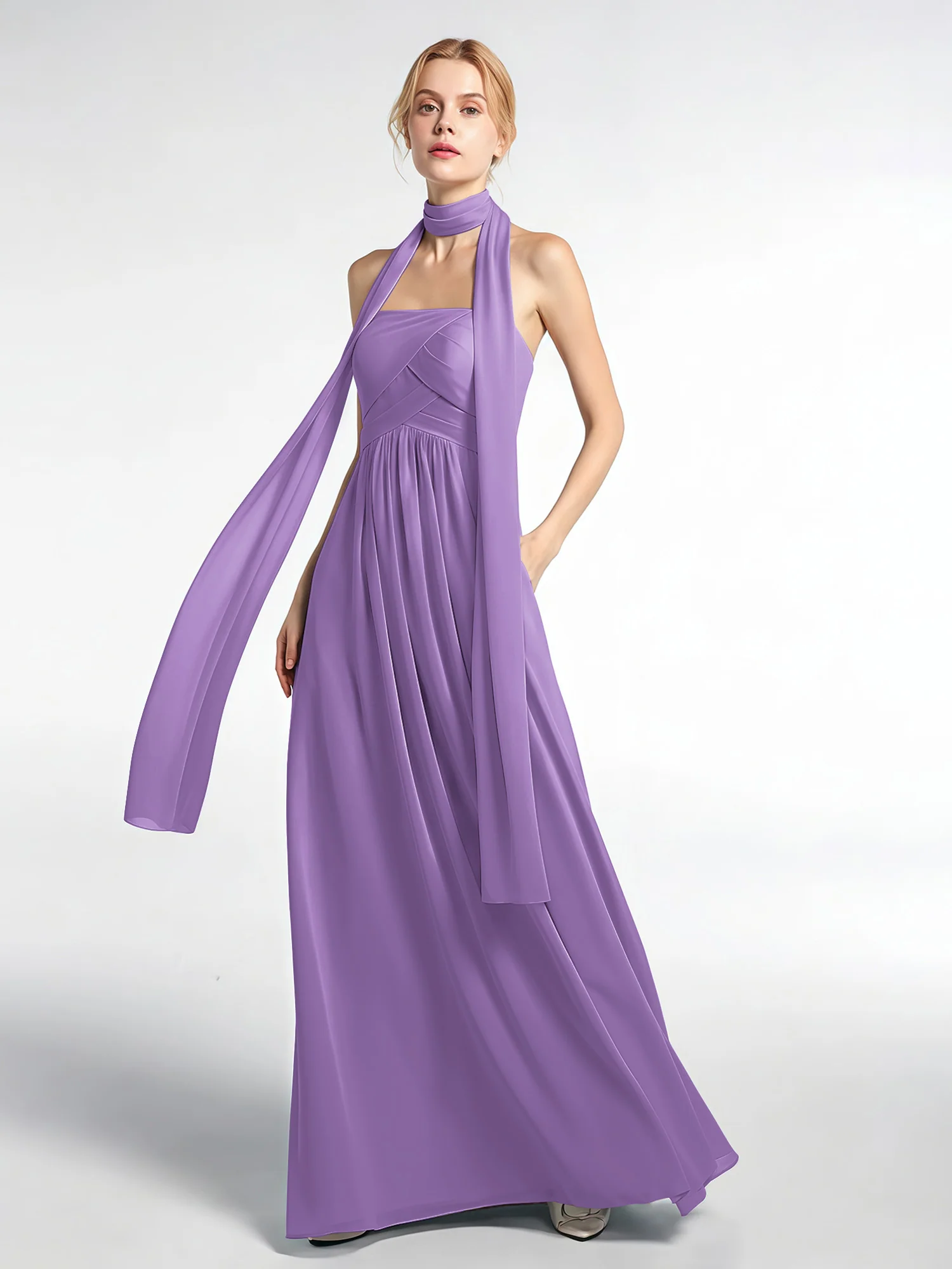 Babaroni Chiffon Silk-Feel Scarf - Image 134