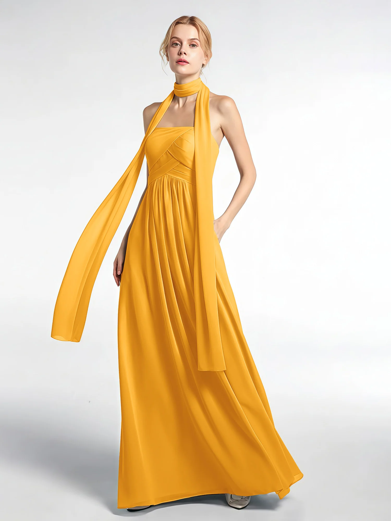 Babaroni Chiffon Silk-Feel Scarf - Image 136