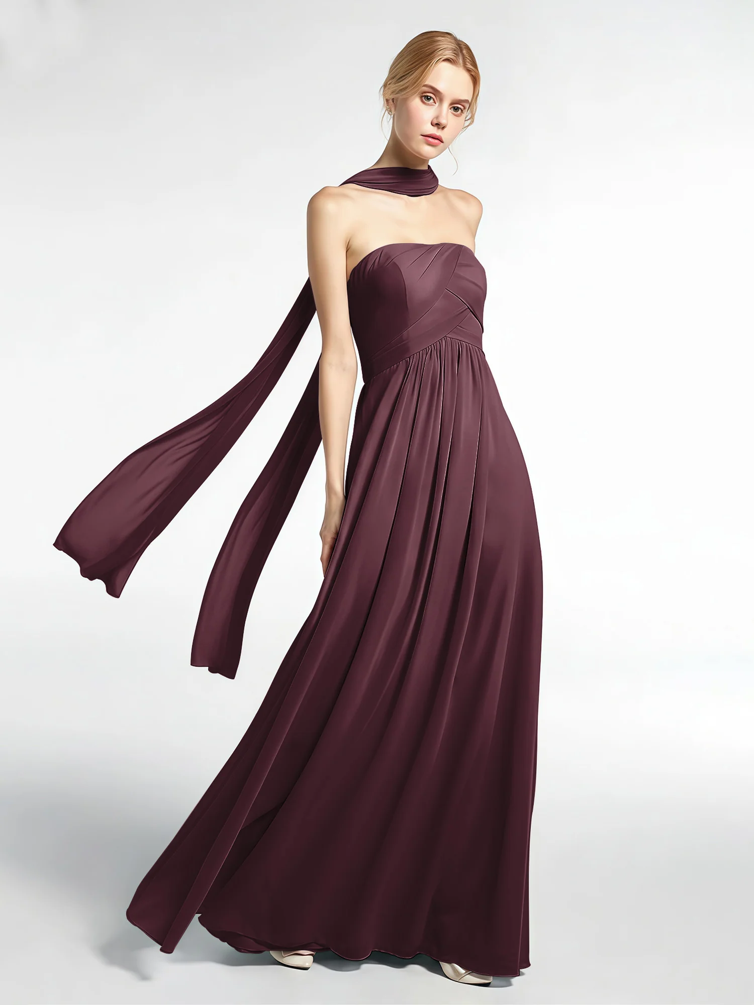 Babaroni Chiffon Silk-Feel Scarf - Image 15