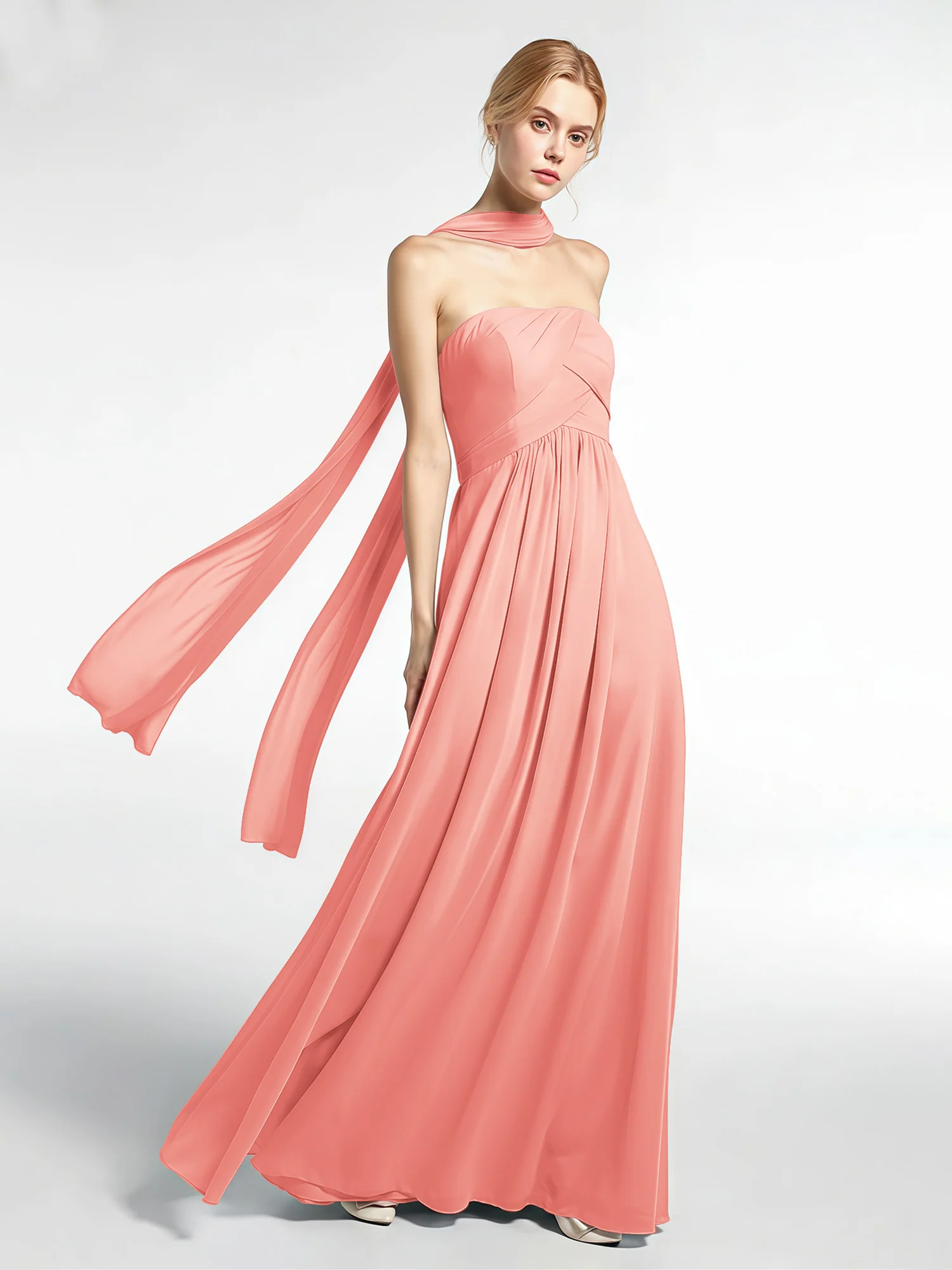 Babaroni Chiffon Silk-Feel Scarf - Image 27