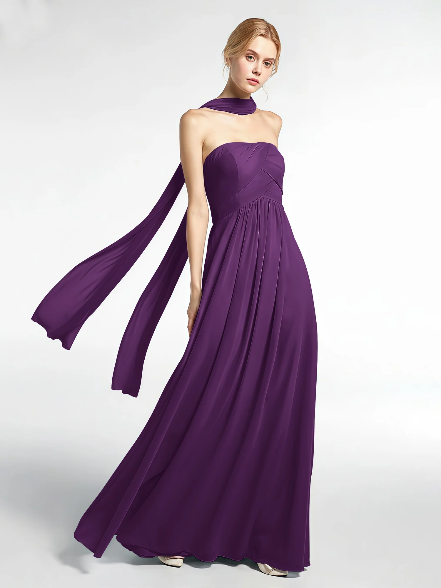 Babaroni Chiffon Silk-Feel Scarf - Image 57