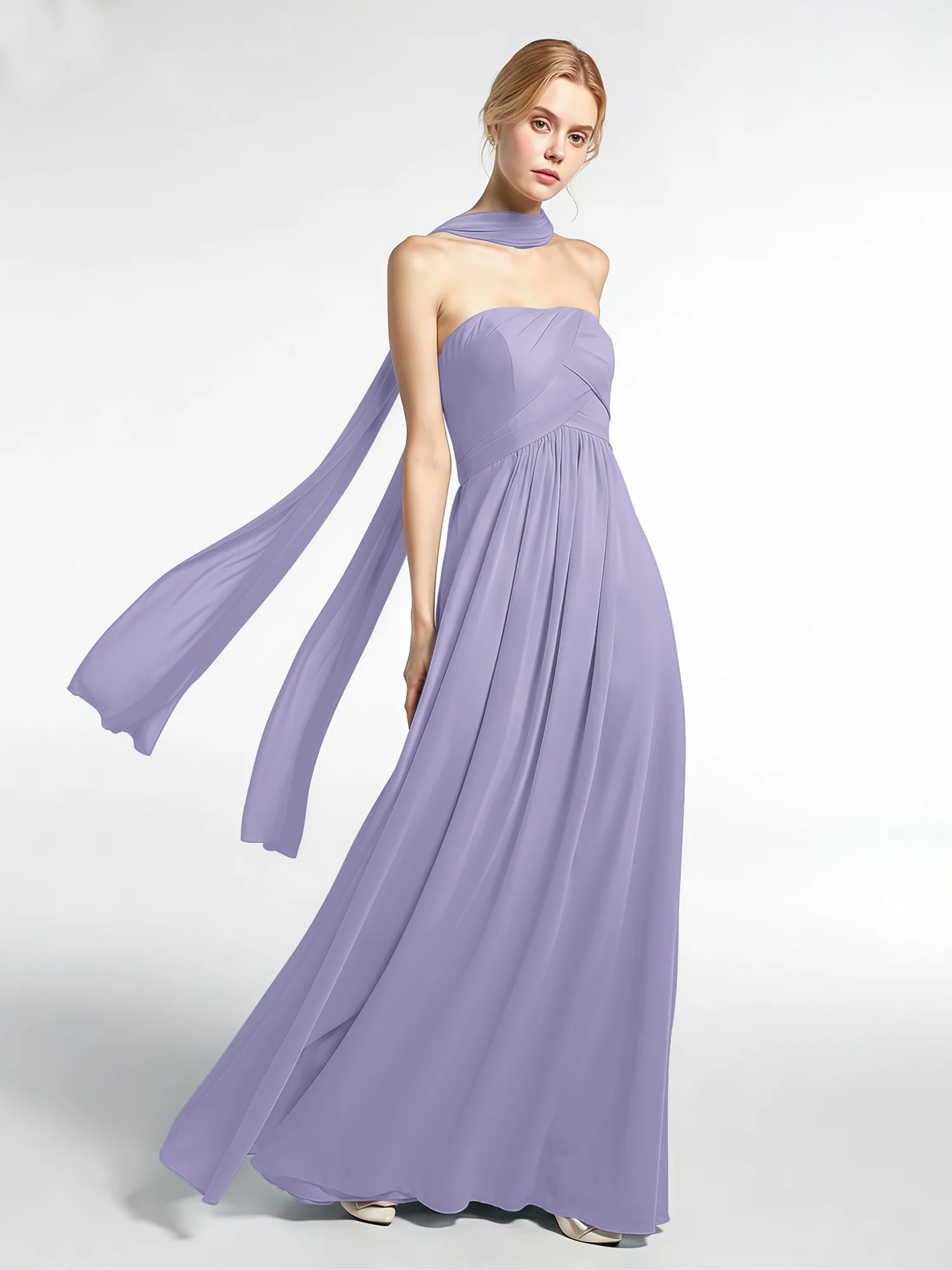 Babaroni Chiffon Silk-Feel Scarf - Image 67