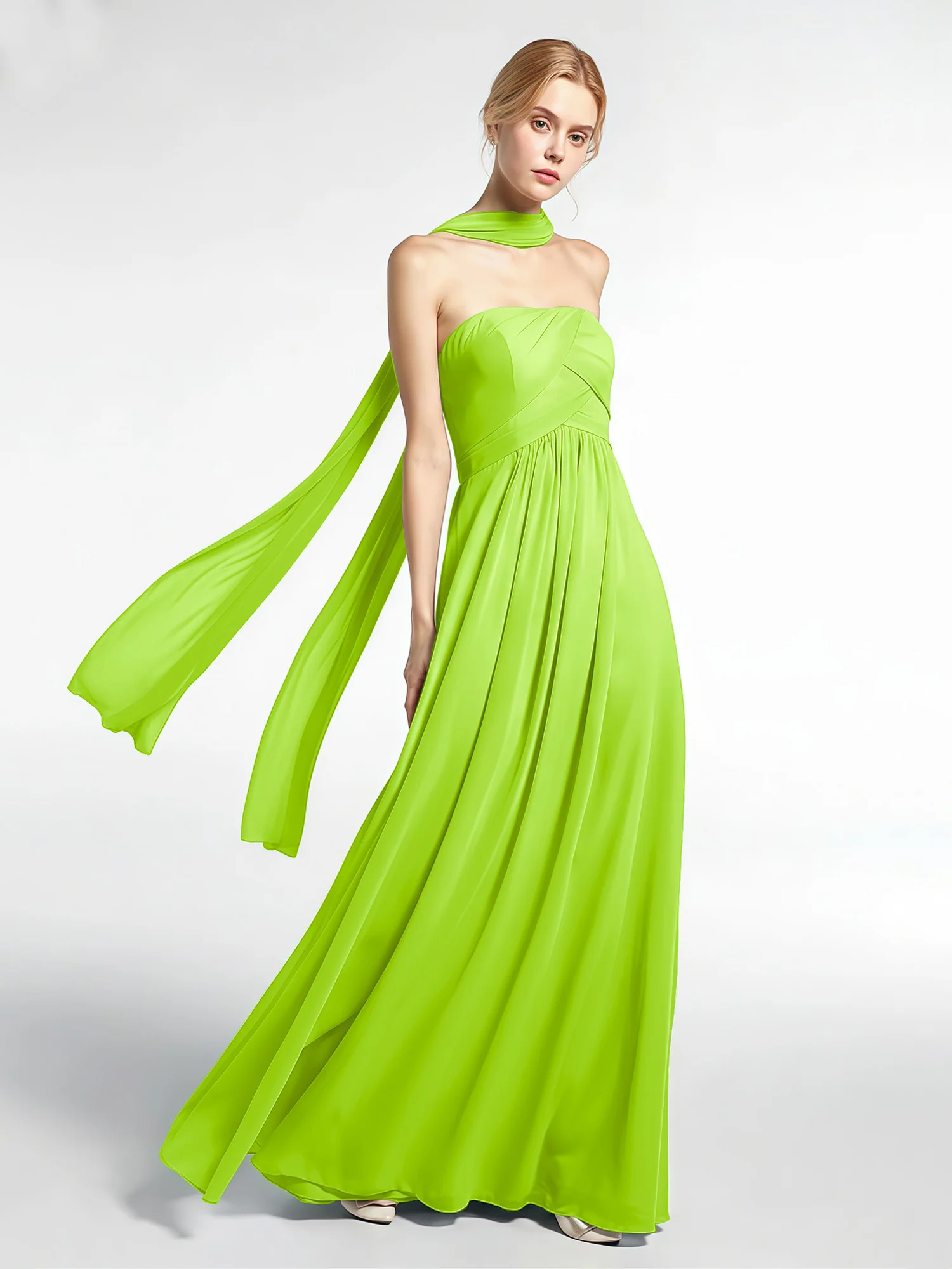 Babaroni Chiffon Silk-Feel Scarf - Image 73
