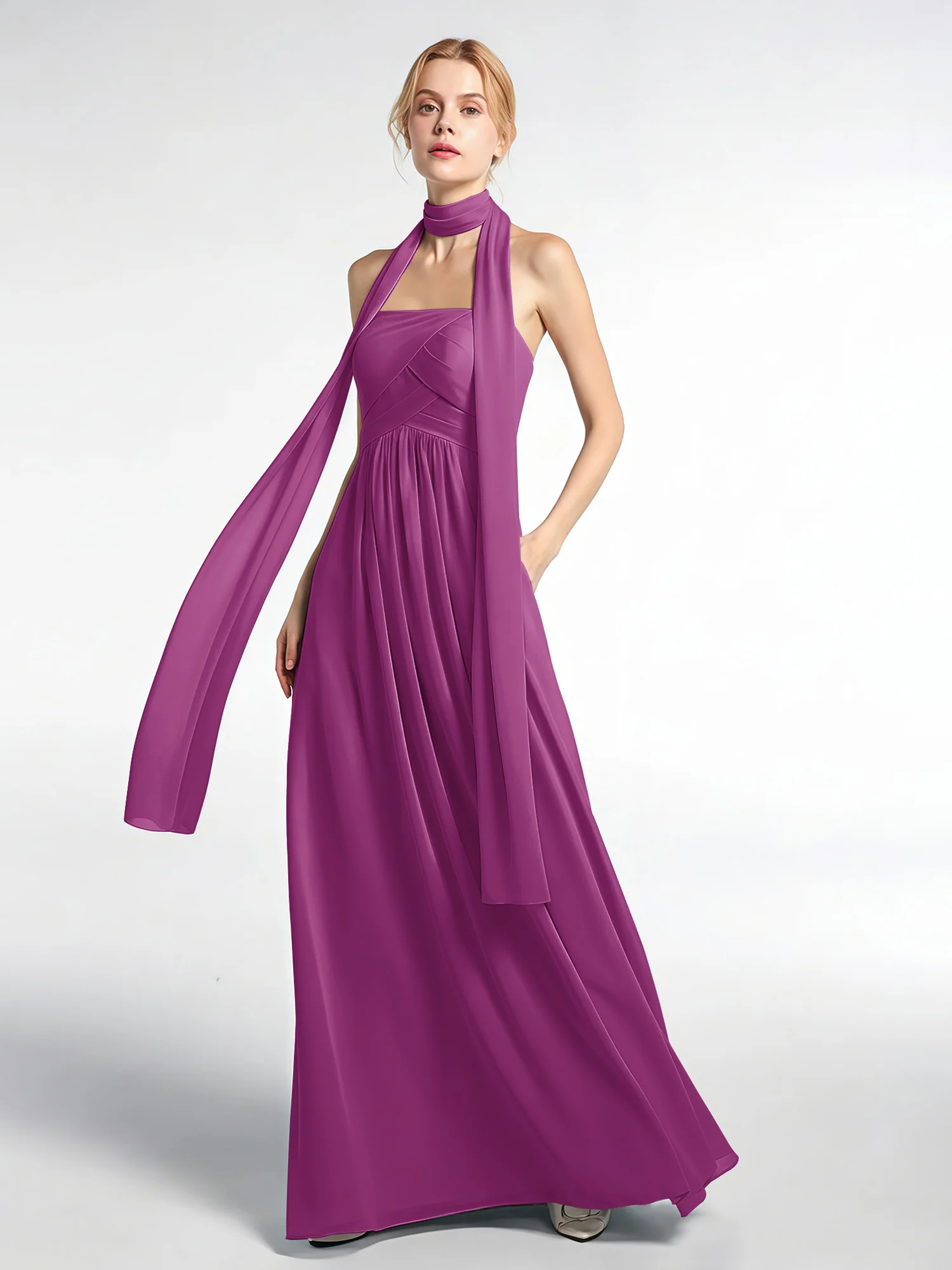 Babaroni Chiffon Silk-Feel Scarf - Image 92
