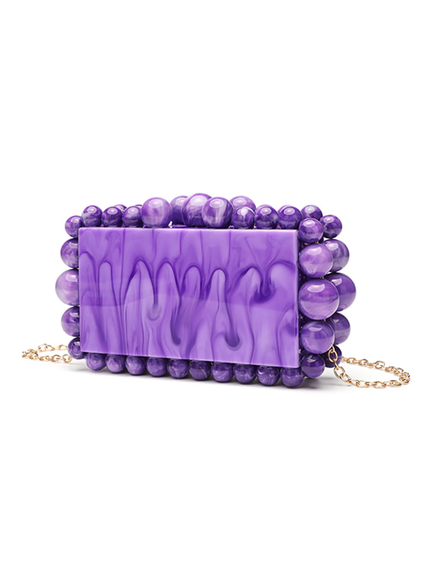 Compartmentalized Pastel Acrylic Mini Bag - Image 2