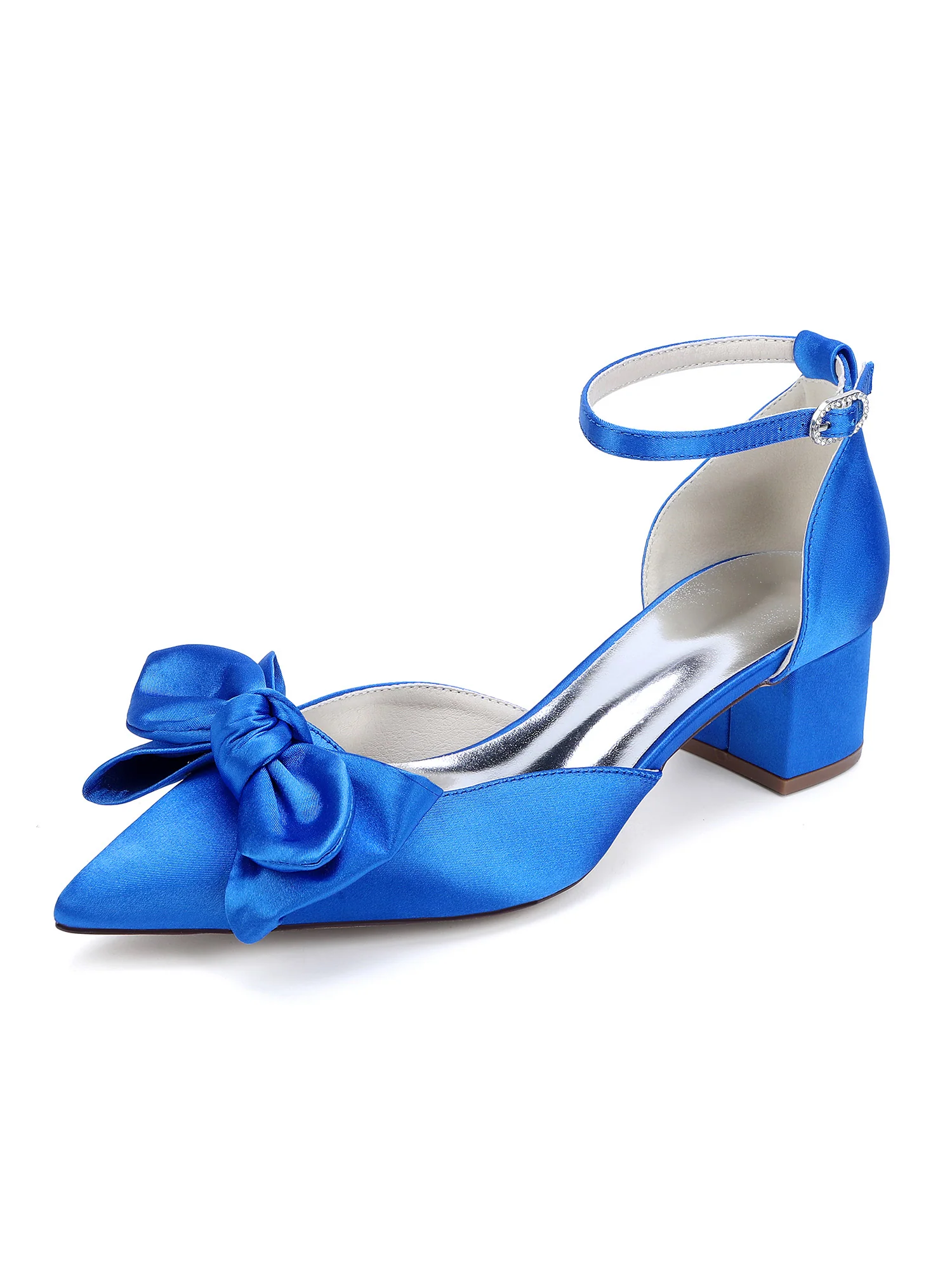 Pointed Toe Bow Ankle-Strap Sandals - Image 13