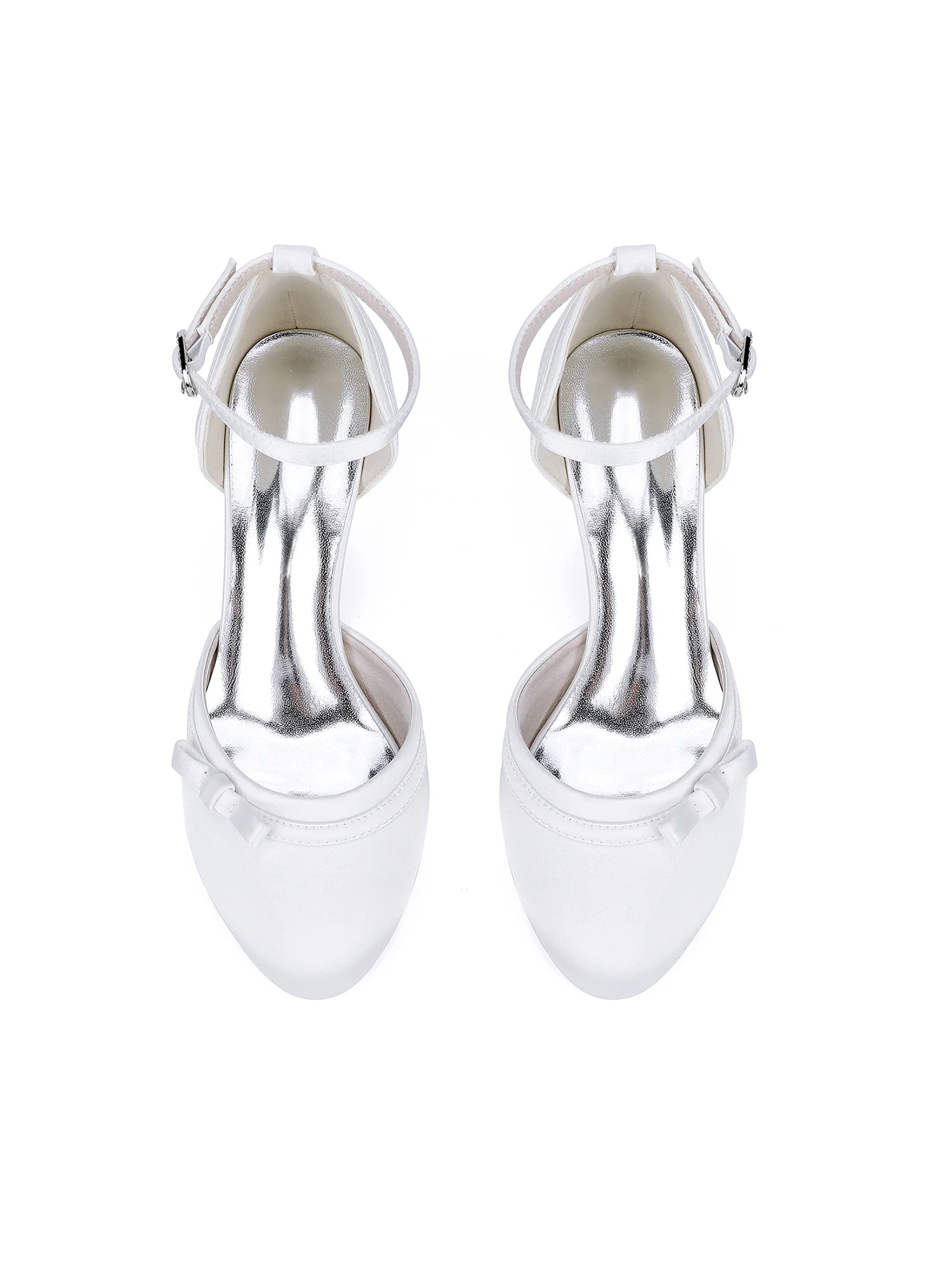 Round Toe Bow Ankle-Strap Sandals - Image 4