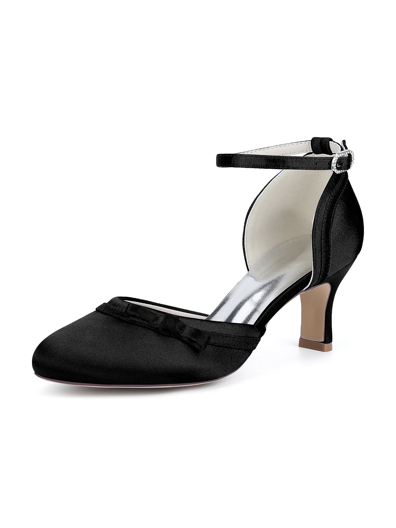 Round Toe Bow Ankle-Strap Sandals - Image 9